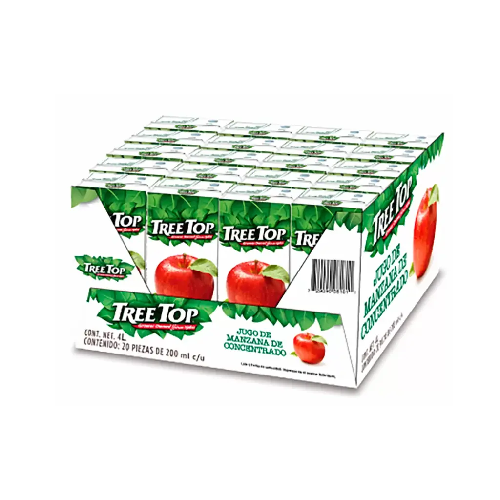 TREE TOP JUGO DE MANZANA 20 PZAS DE 200 ML