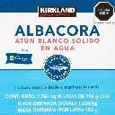 KIRKLAND SIGNATURE ATÚN ALBACORA 8 PZAS DE 198 G