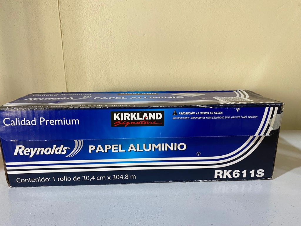 PAPEL ALUMINIO KIRKLAND CALIDAD PREMIUM