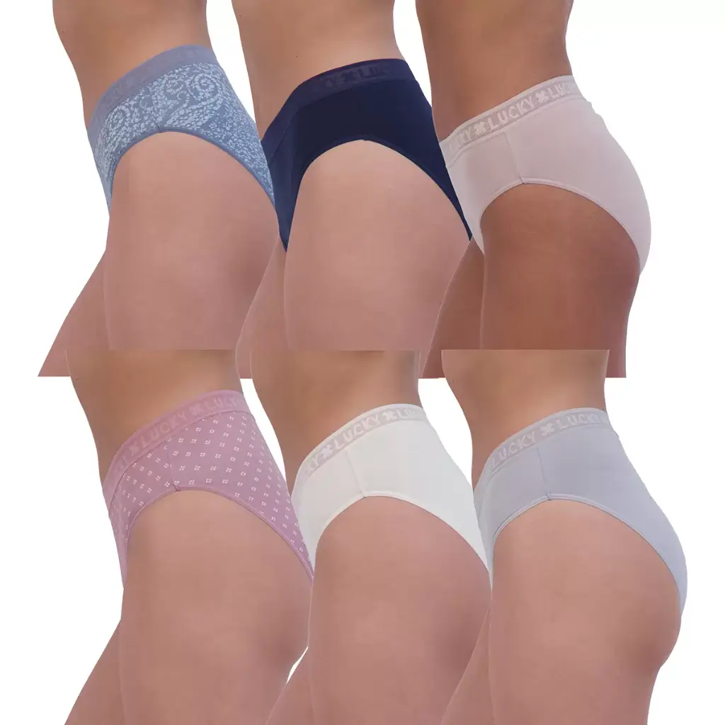 LUCKY BRAND ROPA INTERIOR PARA DAMA 6 PIEZAS VARIAS TALLAS Y COLORES