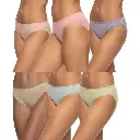 BLACK BOW ROPA INTERIOR PARA DAMA 6 PIEZAS VARIAS TALLAS Y COLORES