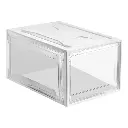 AG BOX, SET DE 4 CAJAS DE ZAPATOS APILABLES PREMIUM, BLANCO
