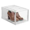 AG BOX, SET DE 4 CAJAS DE ZAPATOS APILABLES PREMIUM, BLANCO