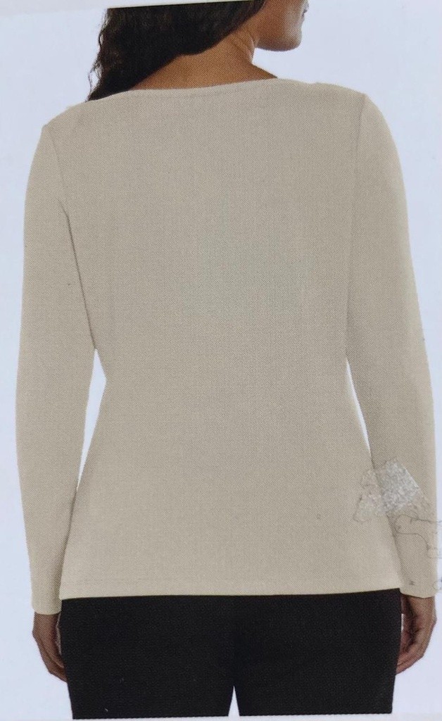 THREE DOTS BLUSA MANGA LARGA PARA DAMA