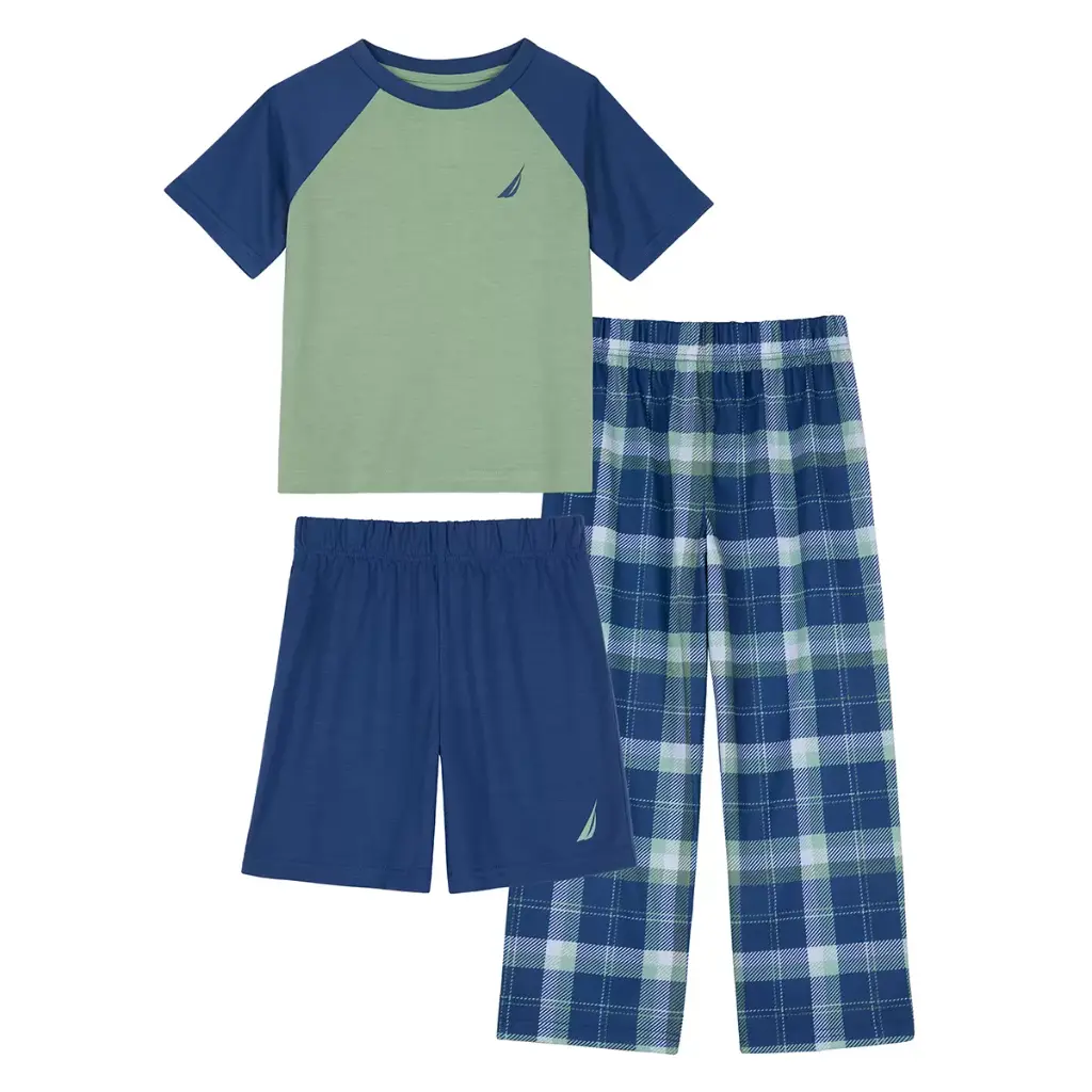 NAUTICA PIJAMA 3 PIEZAS PARA NIÑOS