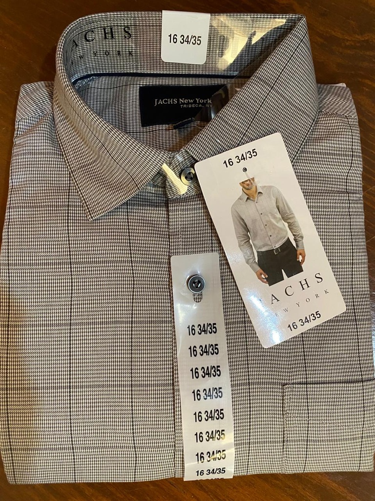 CAMISA JACHS NEW YORK  HOMBRE ABOTONADA MANGA LARGA 16 34/35