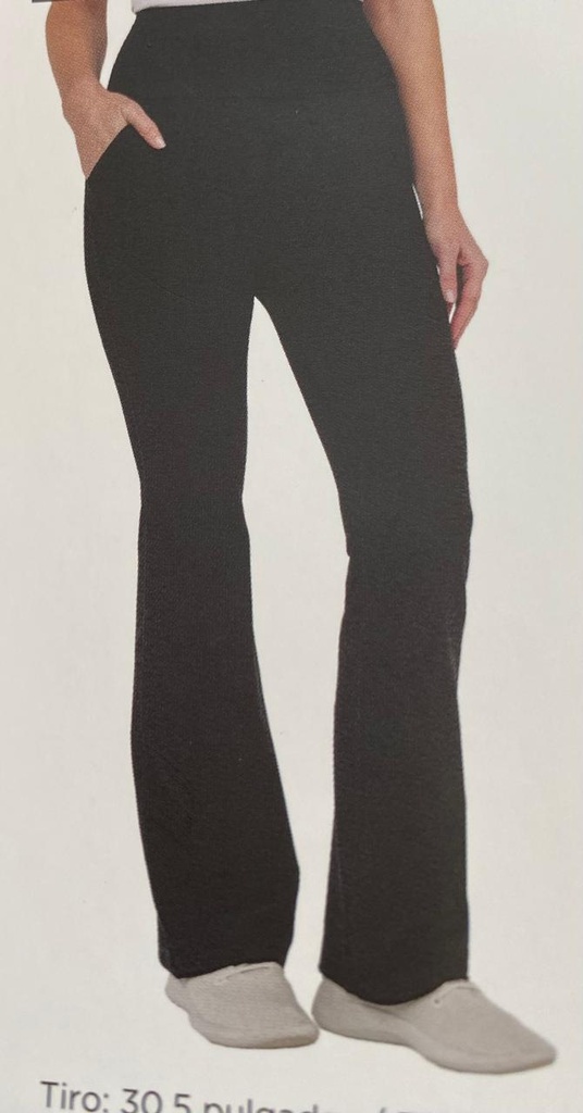 KIRKLAND PANTALÓN ACAMPANADO PARA DAMA 2 PIEZAS (NEGRO, MEDIANA)