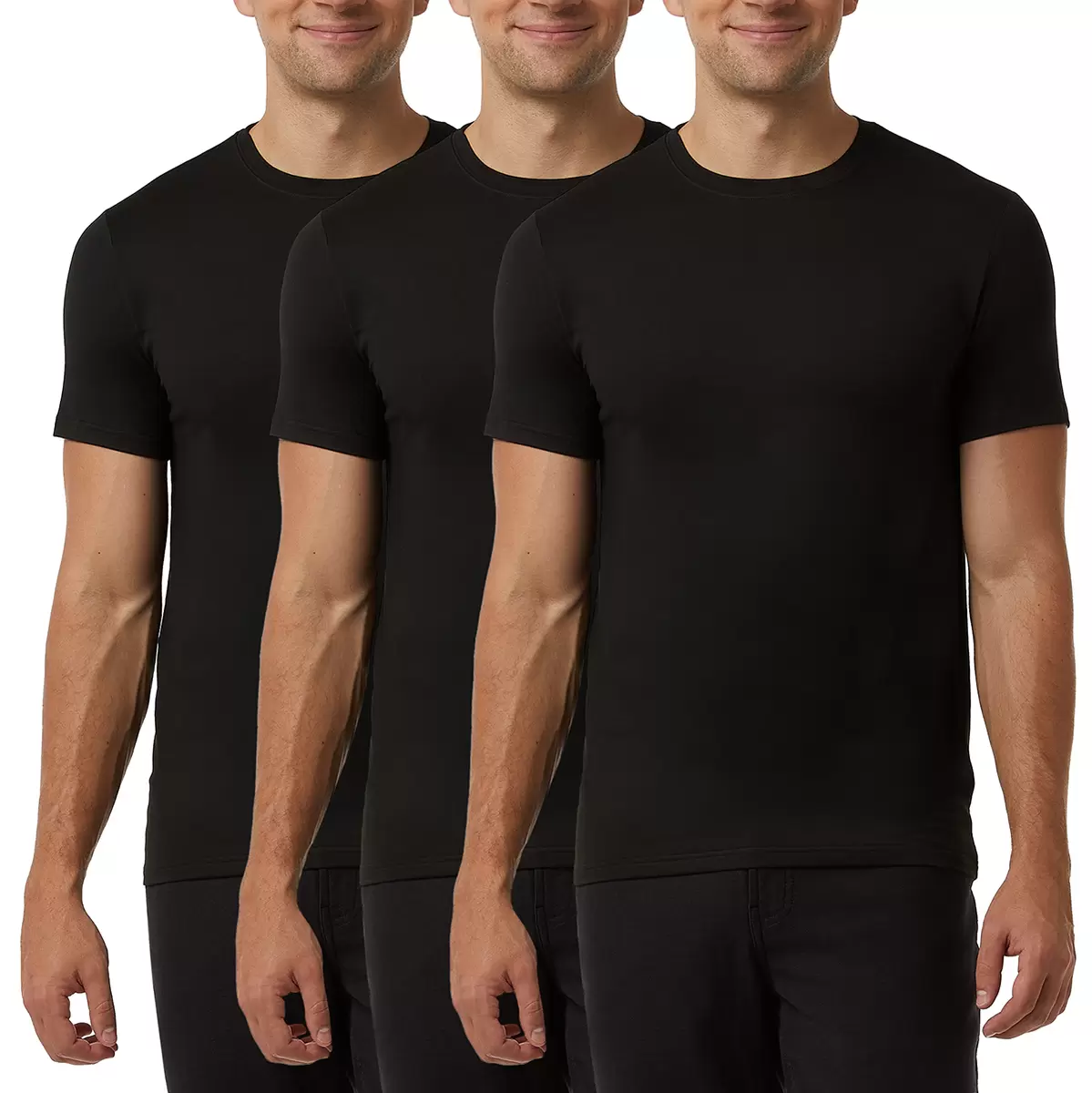 32 DEGREES COOL 2 Y 3 PLAYERAS PARA CABALLERO (BLANCO, MEDIANA, 2)