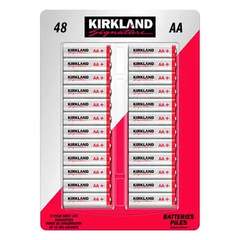KIRKLAND SIGNATURE, PILAS ALCALINAS AA DE 48 PIEZAS