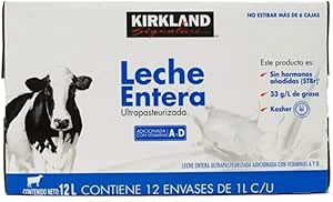 LECHE ENTERA 12/1 L KIRKLAND SIGNATURE