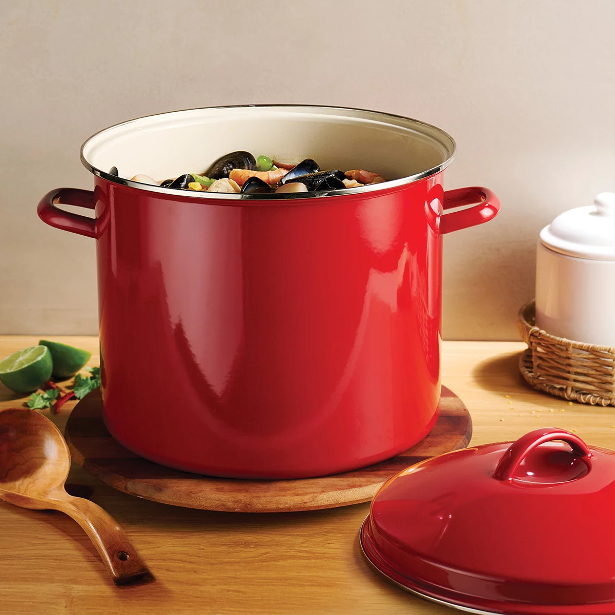 OLLA CON TAPA 16QT 1 PIEZA TRAMONTINA