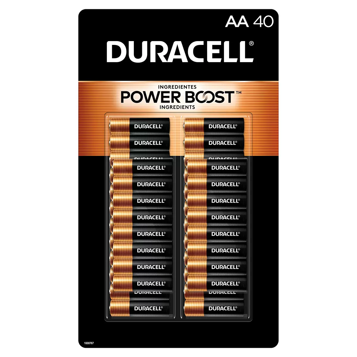 PAQUETE DE PILAS AA 40PIEZAS DURACELL POWER BOOST