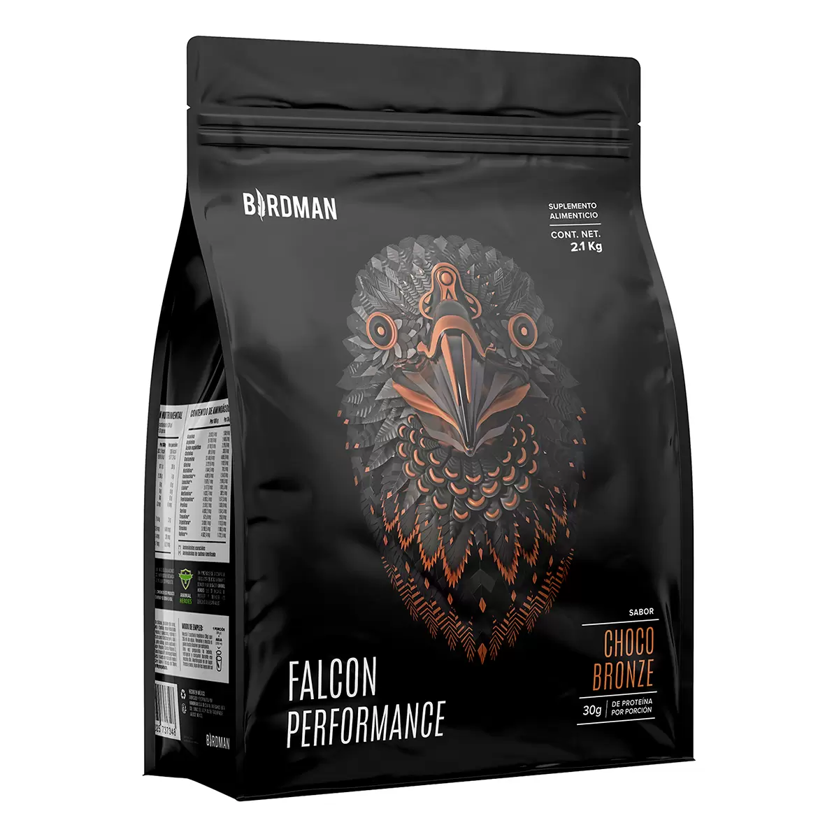 PROTEÍNA VEGANA 2.1KG SABORCHOCOLATE BIRDMAN FALCON