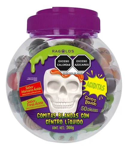REGOLDS GOMITAS CON CENTRO LÍQUIDO 900 g HALLOWEEN 50 pz