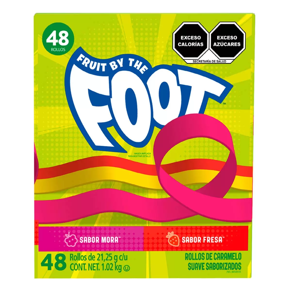 [0004000] ROLLOS DE CARAMELO 48PZAS FRUITBYTHEFOOT