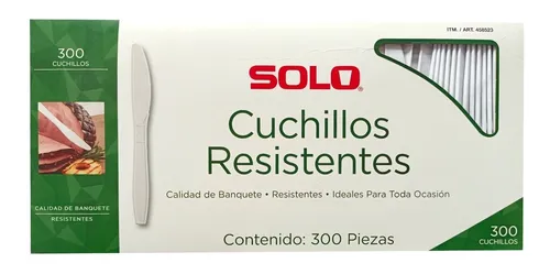 SOLO - CUCHILLOS RESISTENTE 300 PZAS