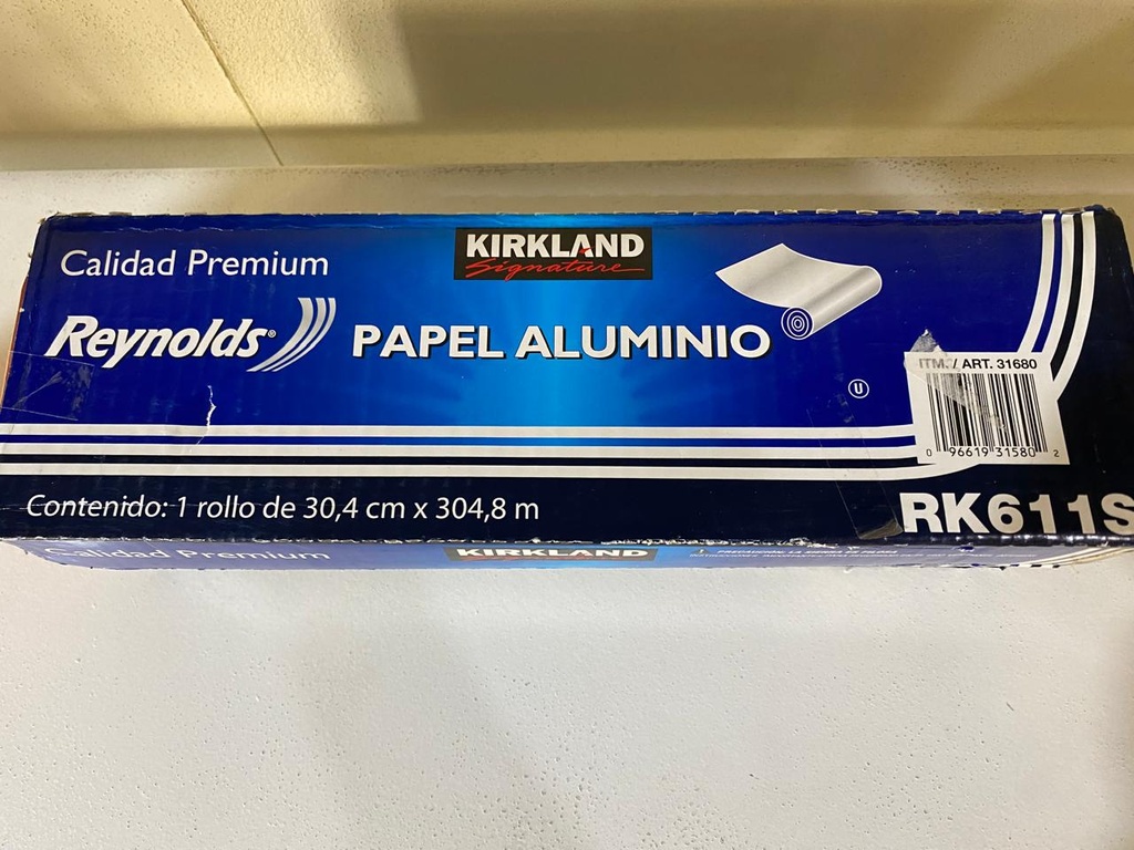 PAPEL ALUMINIO KIRKLAND CALIDAD PREMIUM