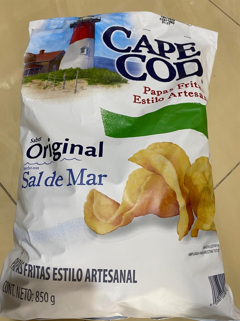 PAPAS FRITAS ORIGINALES CAPE COD,  850 G