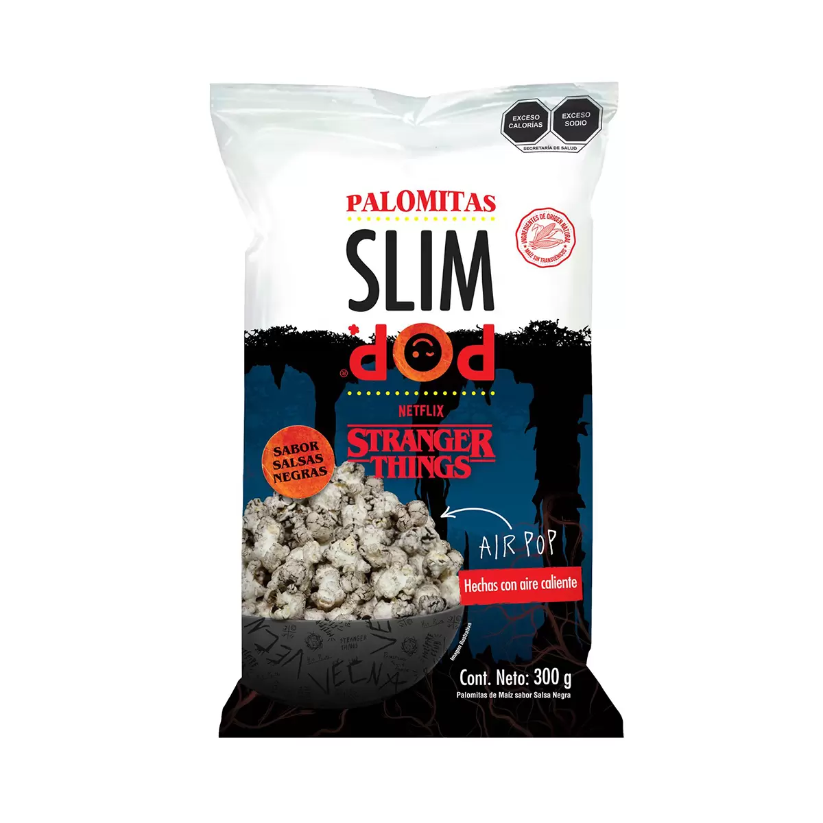 SLIM POP PALOMITAS DE MAÍZ SABOR SALSAS NEGRAS 300 G