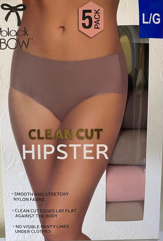 BLACK BOW ROPA INTERIOR PARA DAMA 5 PIEZAS VARIAS TALLAS Y COLORES