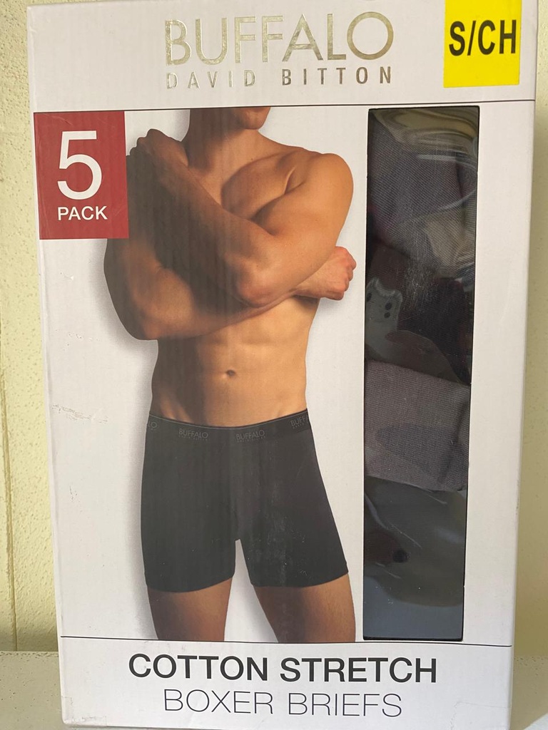 BUFFALO DAVID BITTON BÓXERS PARA CABALLERO 4 PIEZAS VARIAS TALLAS Y COLORES