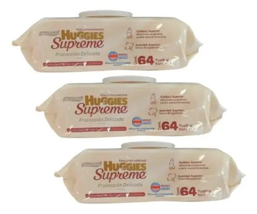[0004388] TOALLITAS HUMEDAS 16PK DE 64 TOALLAS C/UHUGGIES SUPREME