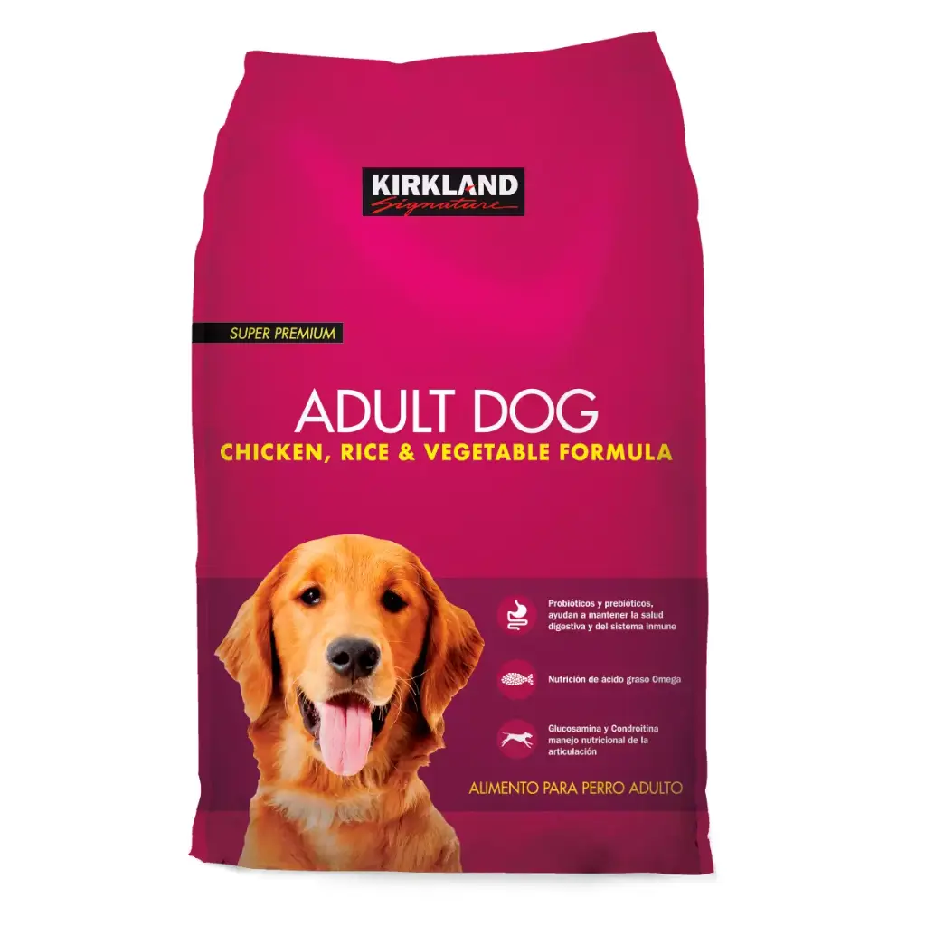 KIRKLAND SIGNATURE ALIMENTO PARA PERRO ADULTO CON POLLO Y ARROZ 18.1KG