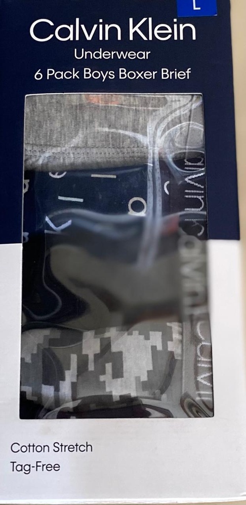 CALVIN KLEIN 6 PAC BOXER PARA NIÑO 