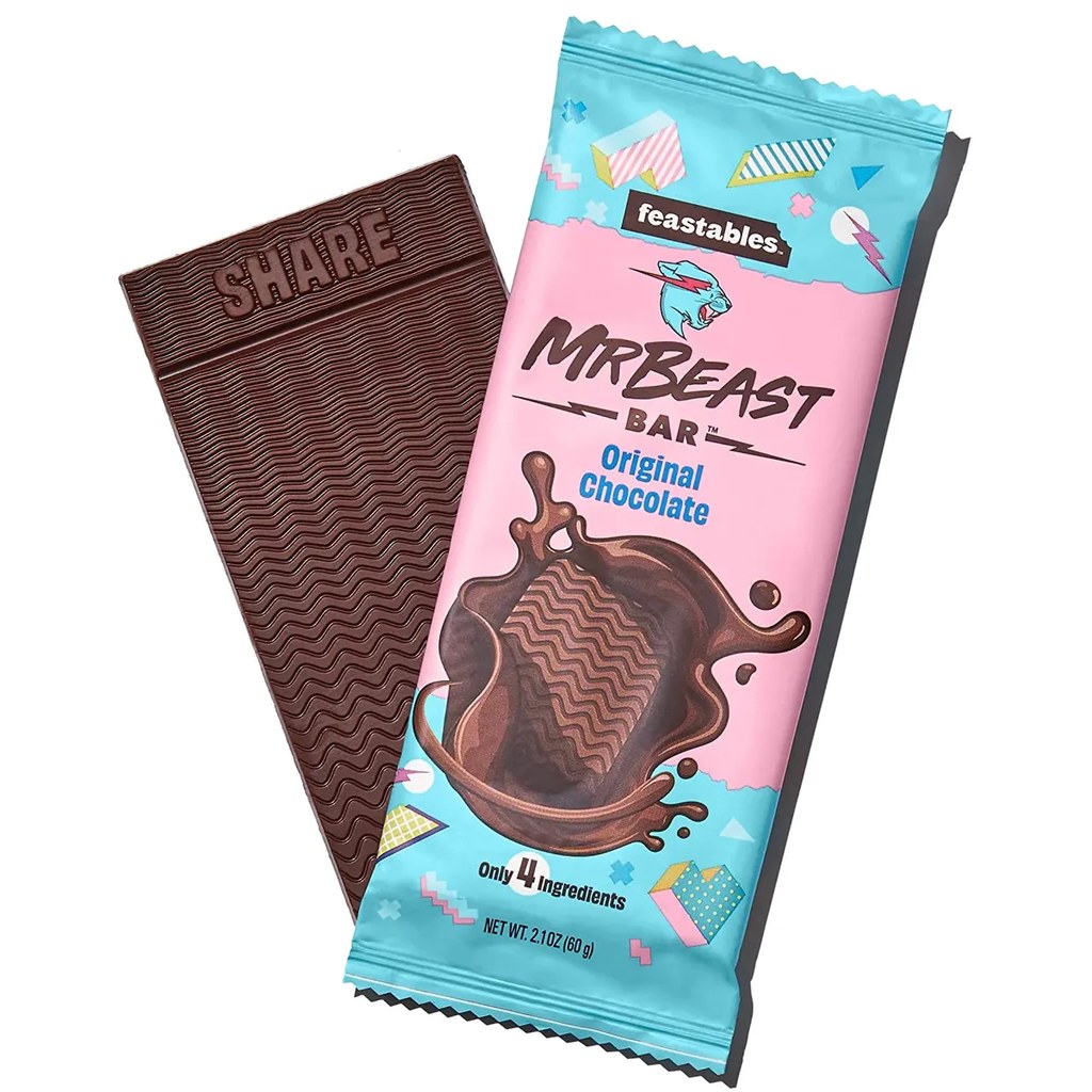 BARRAS DE CHOCOLATE 4/60G MRBEAST