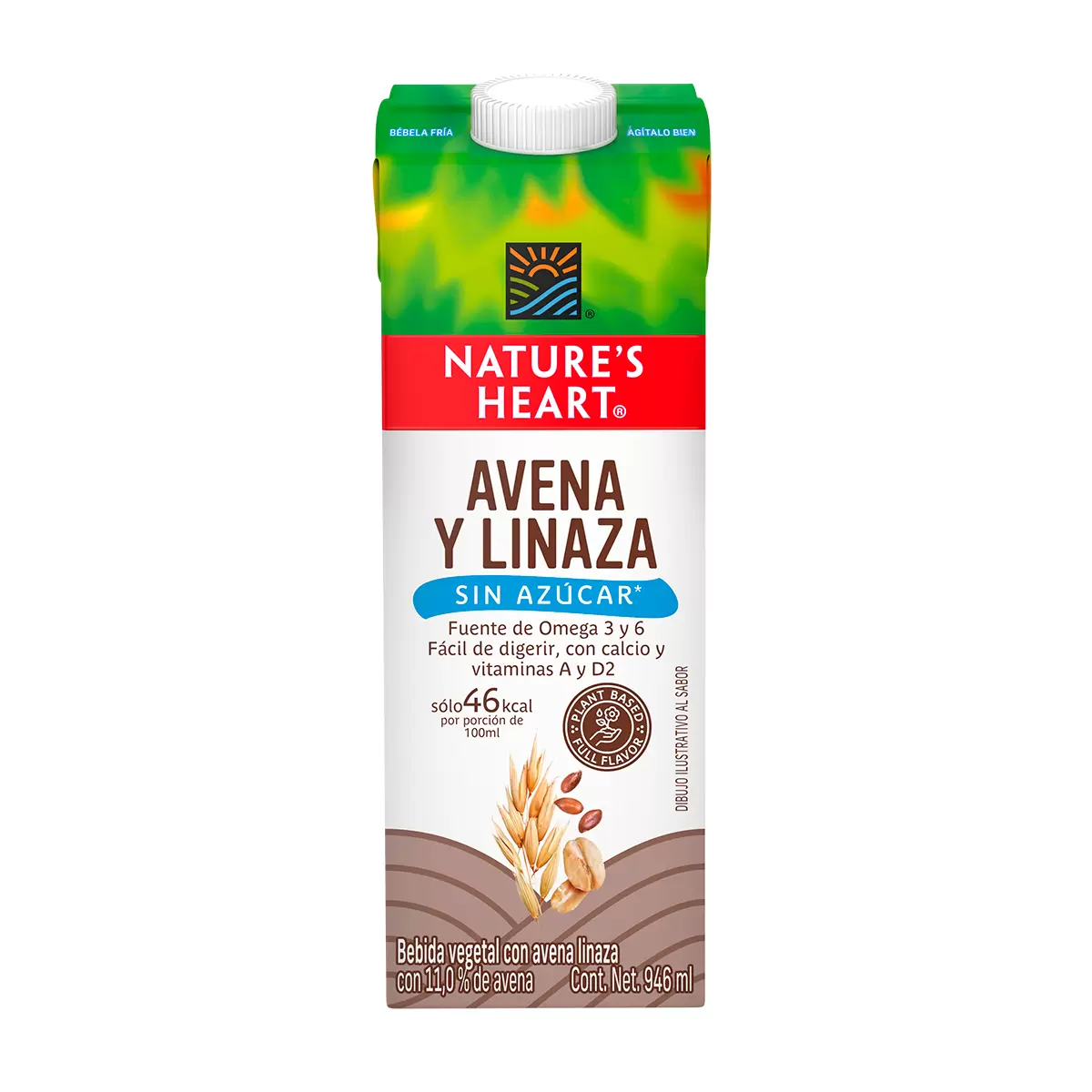BEBIDA AVENA Y LINAZA 6/946ML NATUR ESHEART