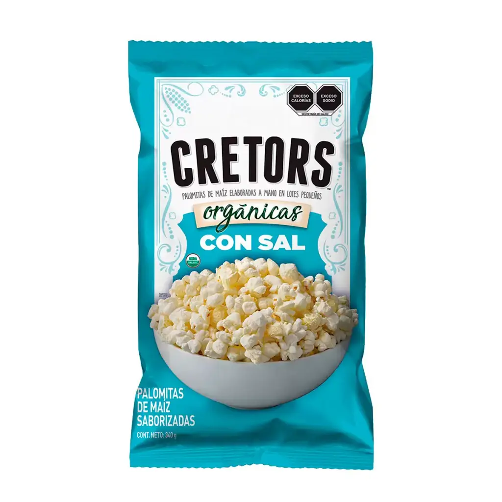 G.H CRETORS PALOMITAS DE MAÍZ ORGÁNICAS CON SAL 340 G