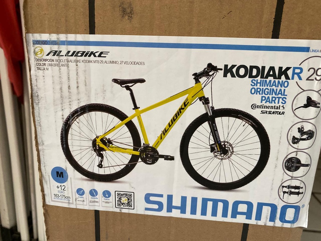 BICICLETA ALUBIKE KIDIAK MTB 29 ALUMINIO 27 VELOCIDADES.