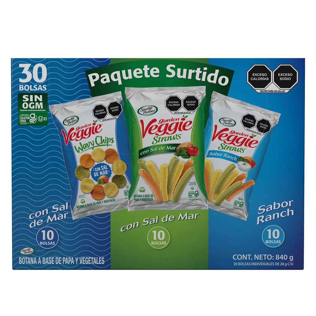 [0004070] BOTANA SURTIDA DE VEGETALES 30/28G GARDEN VEGGIE