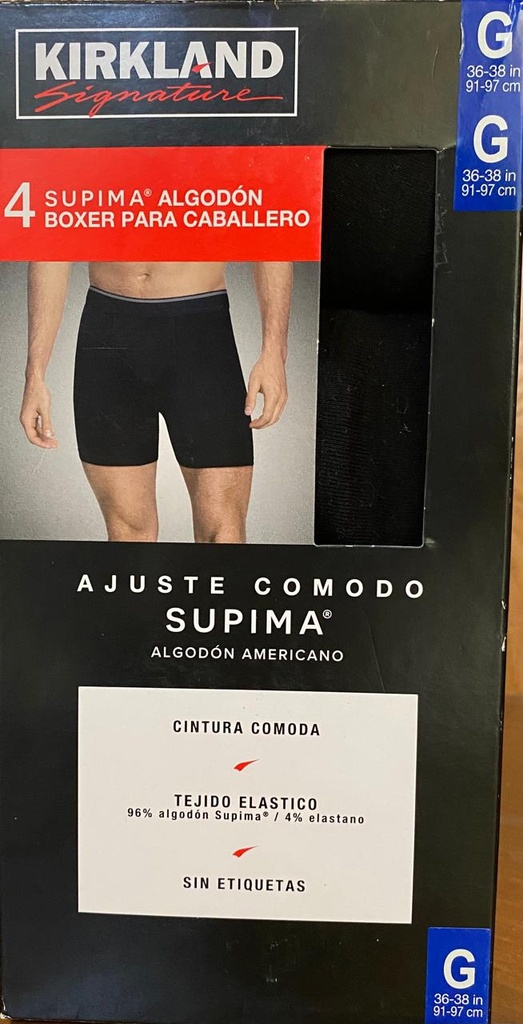 BOXER PARA CABALLERO KIRKLAND (GRIS, MEDIANA)