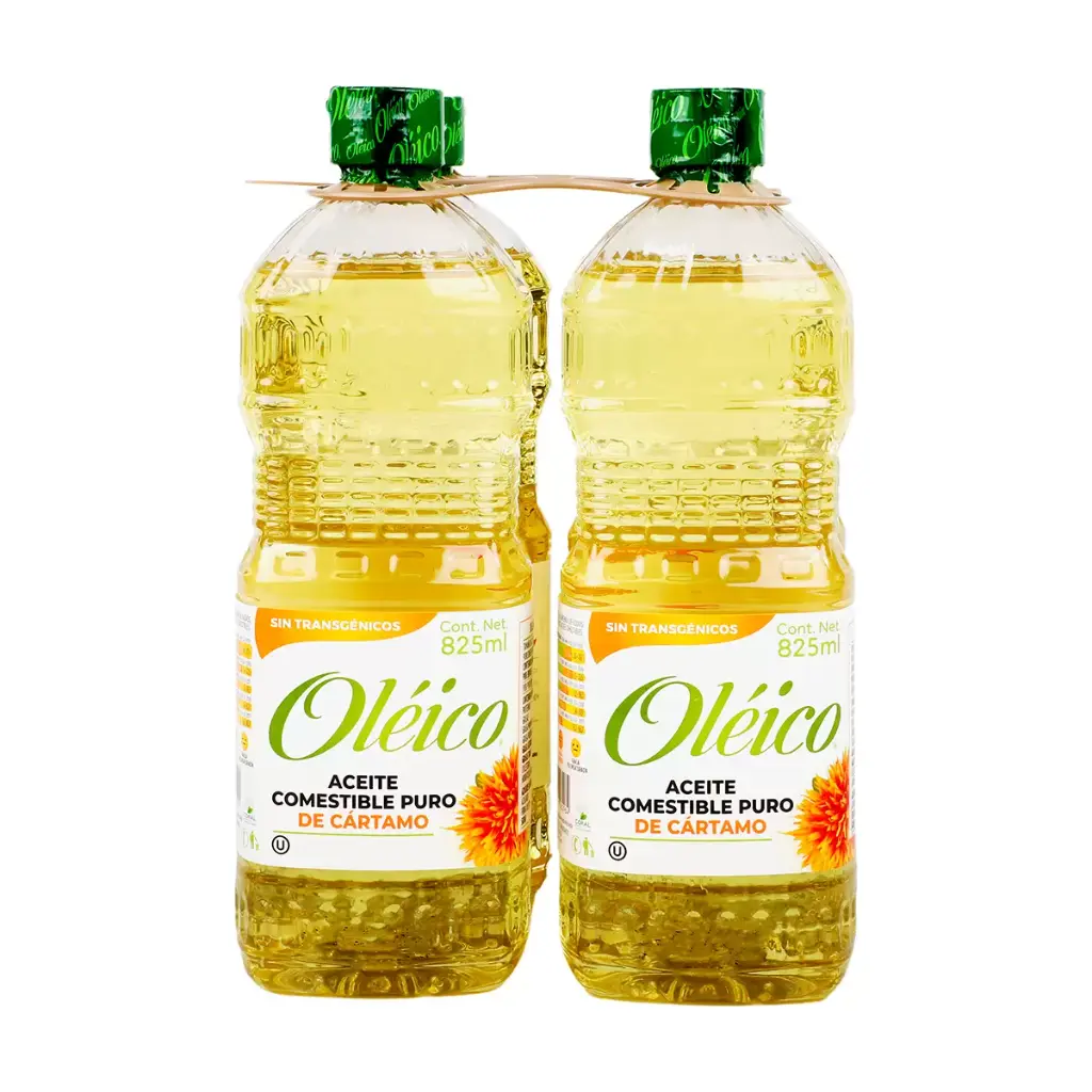 ACEITE PURO DE CARTAMO 4/825ML OLÉICO 