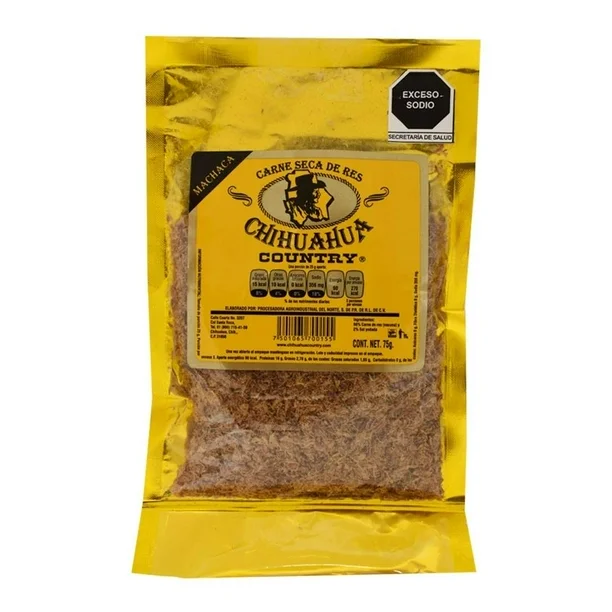 [0003591] CARNE SECA DE RES CHIHUAHUA COUNTRY MACHACA 200 G