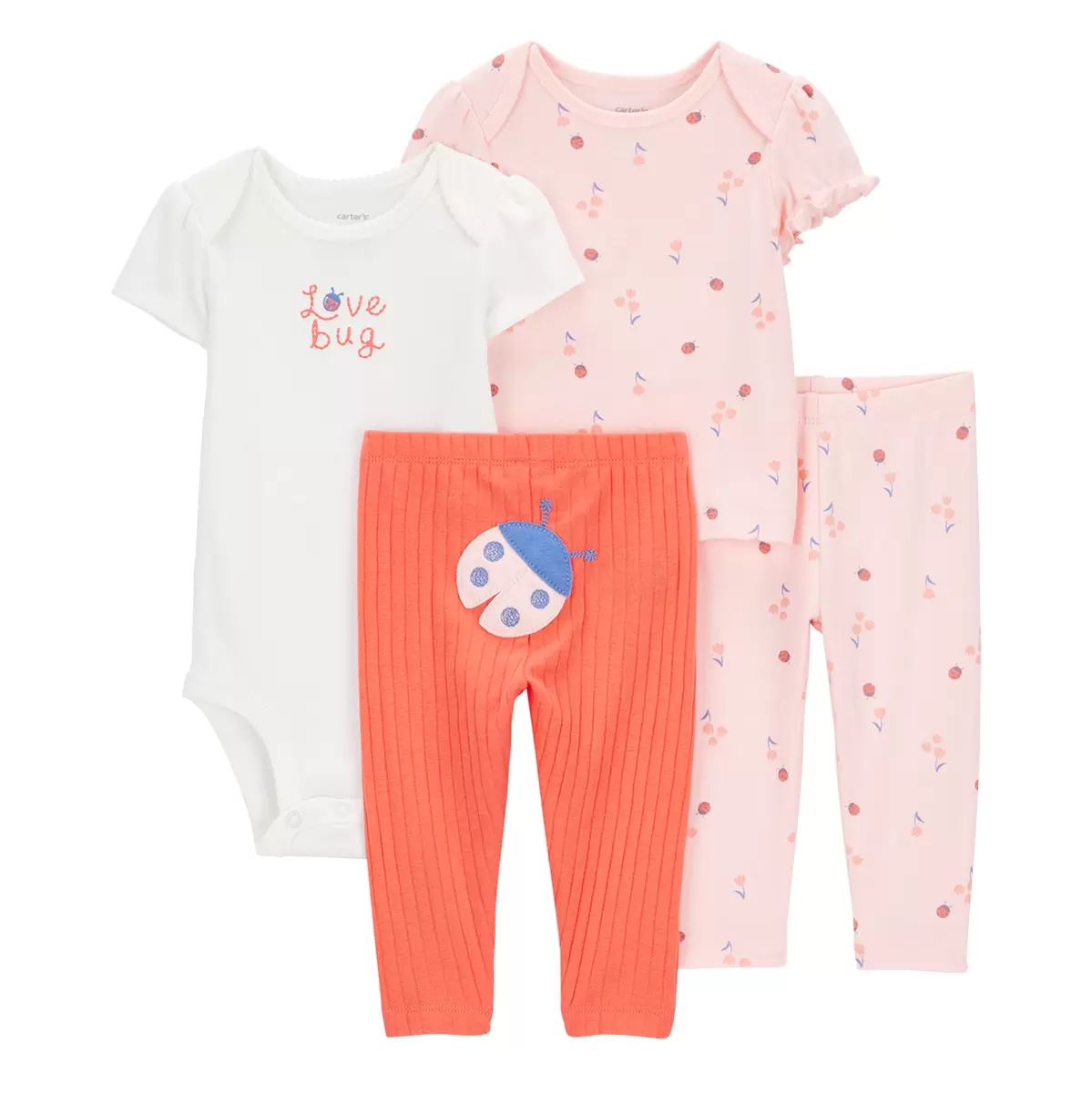 CARTER'S CONJUNTO DE  4 PIEZAS PARA  BEBES VARIAS TALLAS y COLORES