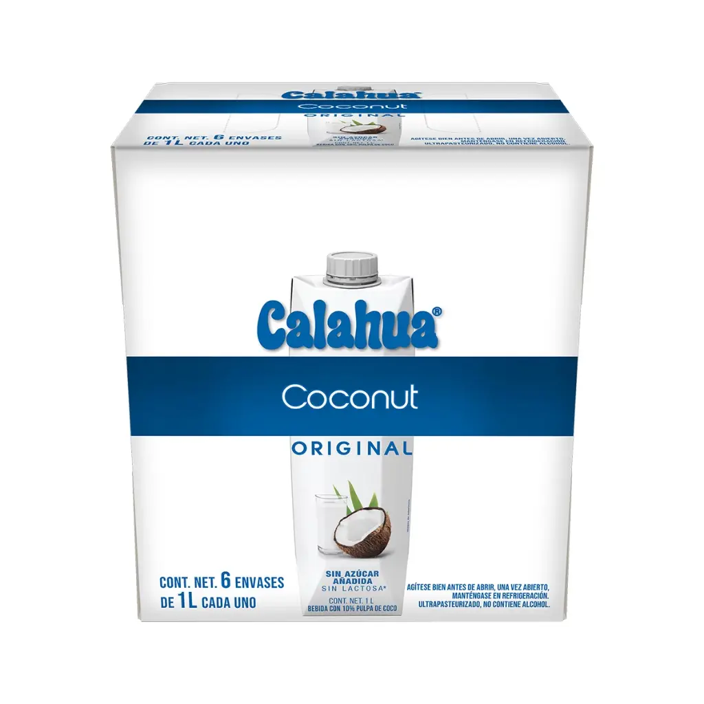 BEBIDA DE COCO NATURAL 6/1 L CALAHUA 