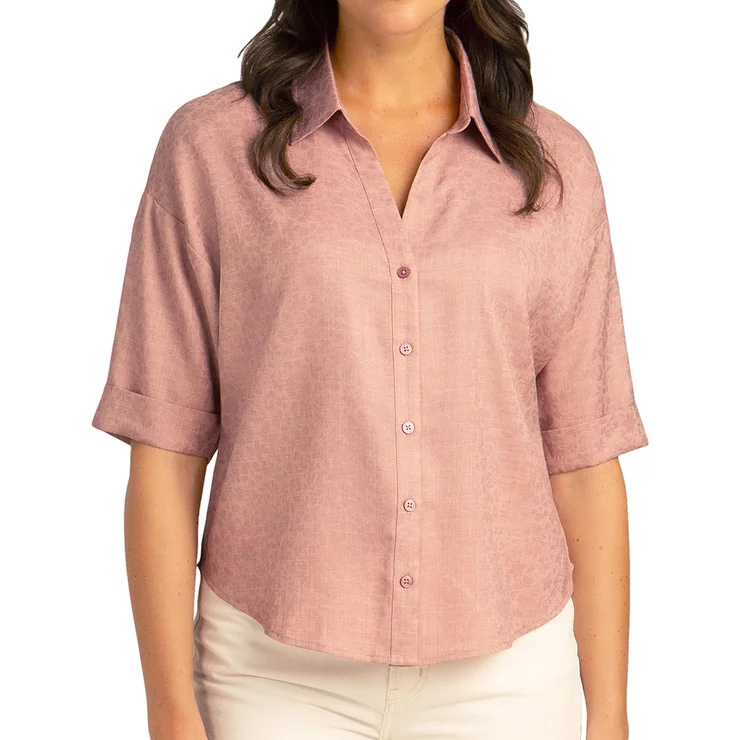 BLUSA DE MANGA CORTA PARA DAMA BOSTON TRADERS 