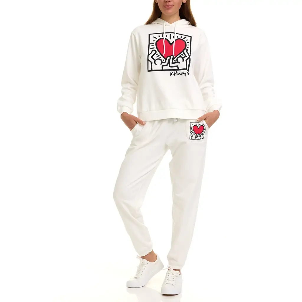 CONJUNTO DE SUDADERA Y PANTALON PARA DAMA KEITH HARING 
