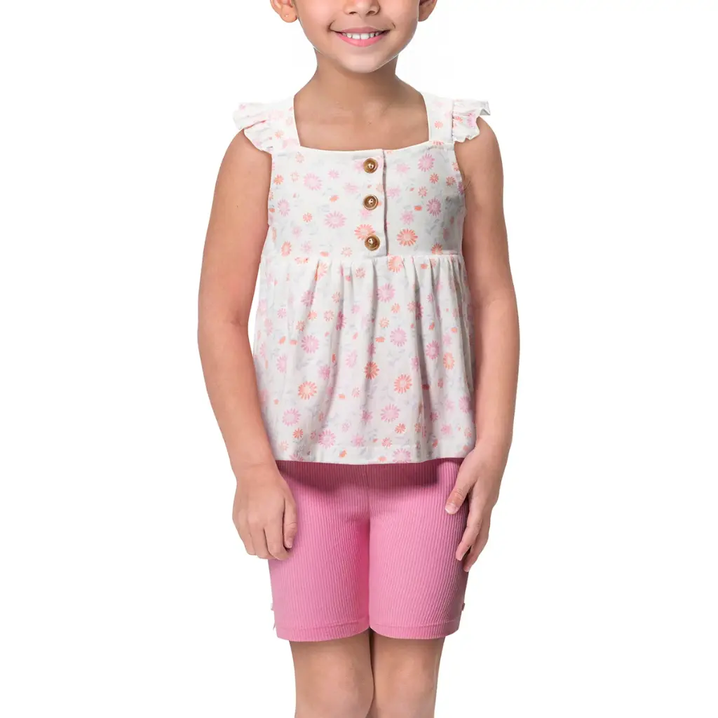 Nicole Miller Conjunto de 4 Piezas para Niñas Rosa