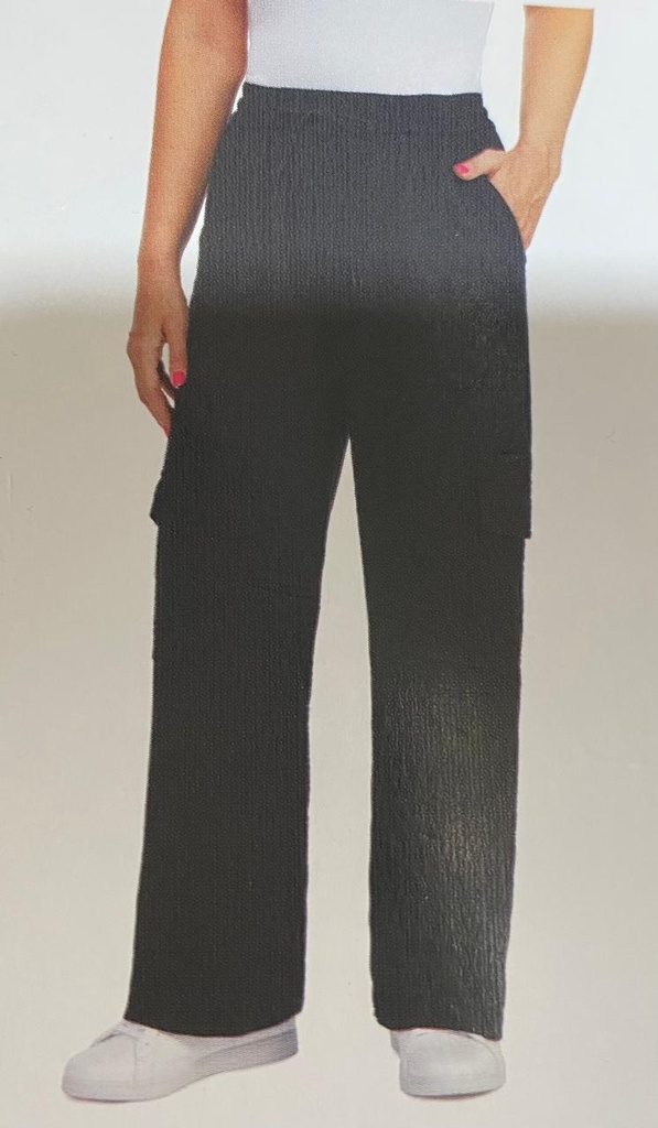 CHALC PANTALÓN DE DAMA CON JARETA (NEGRO, MEDIANA)