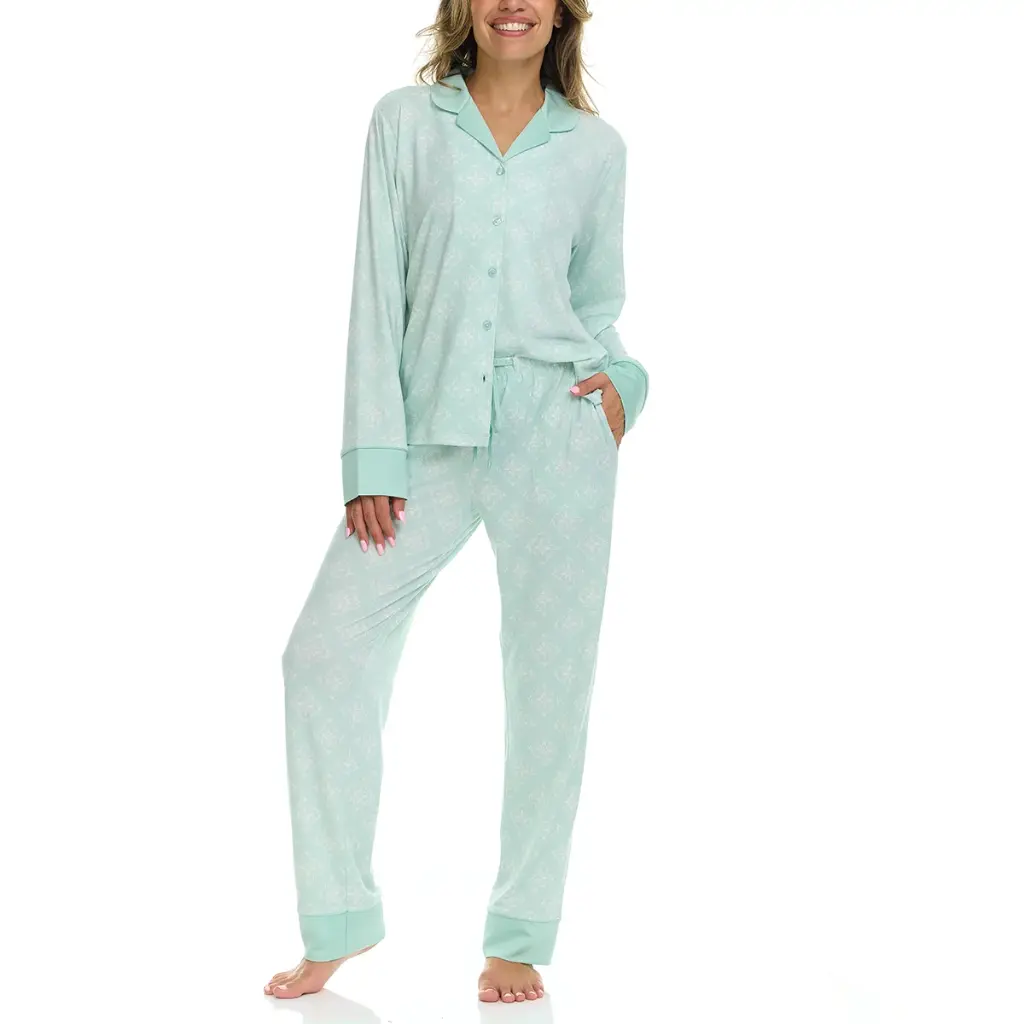 PIJAMA PARA DAMA 2 PIEZAS FLORA NIKROOZ 