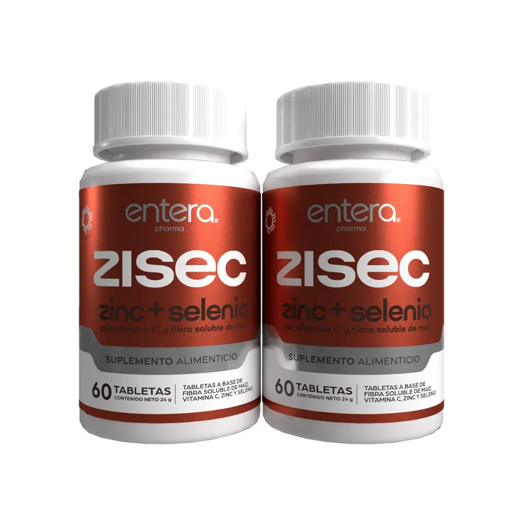 ZINC Y SELENIO 2 DE 60 CÁPSULAS ENTERA ZISEC 
