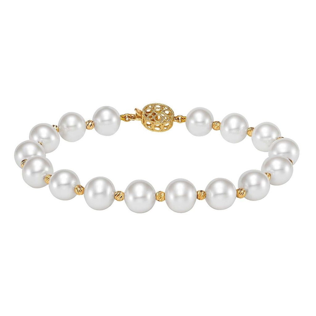 [0003972] PULSERA DEPERLAS ORO 14K
