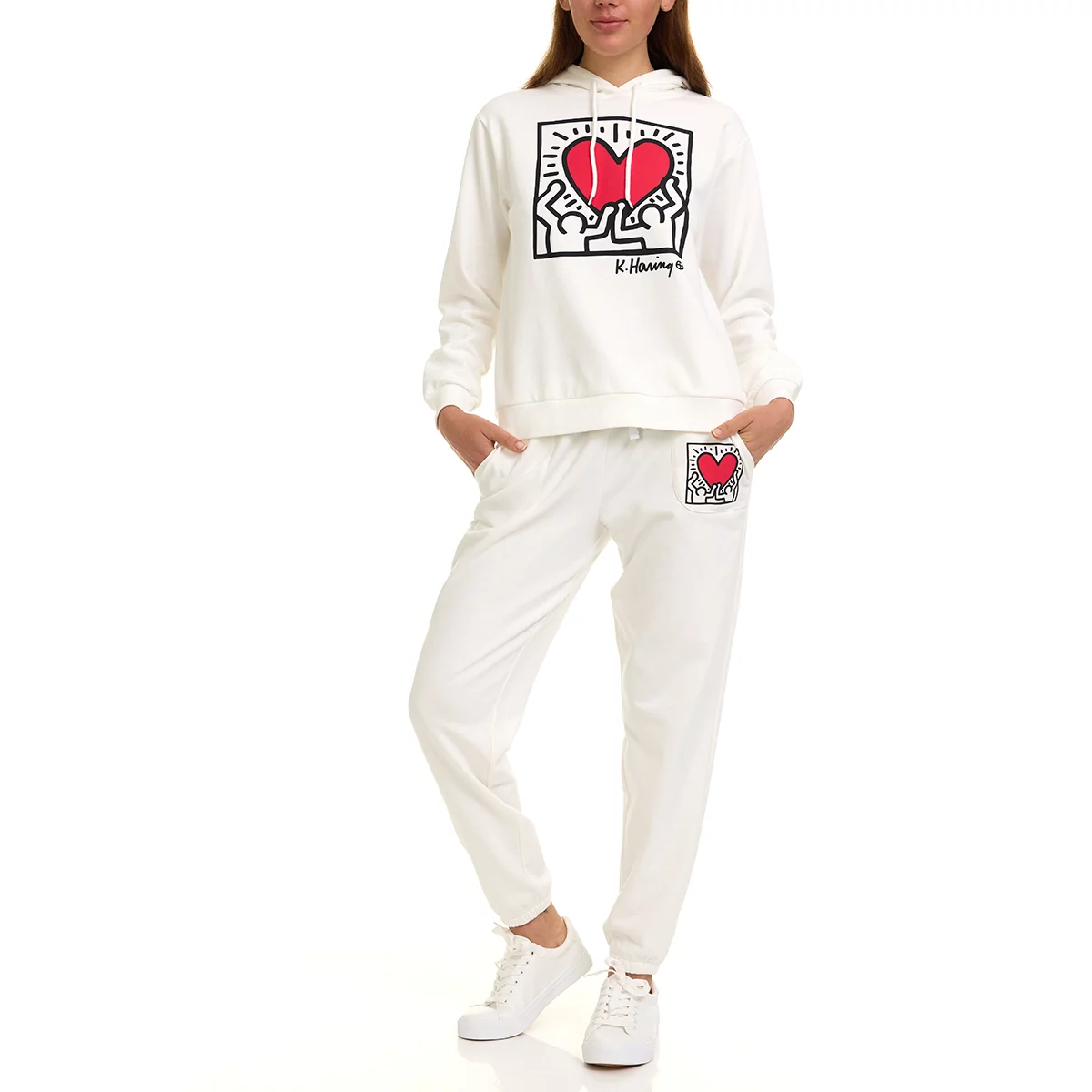 CONJUNTO DE SUDADERA Y PANTALON PARA DAMA KEITH HARING