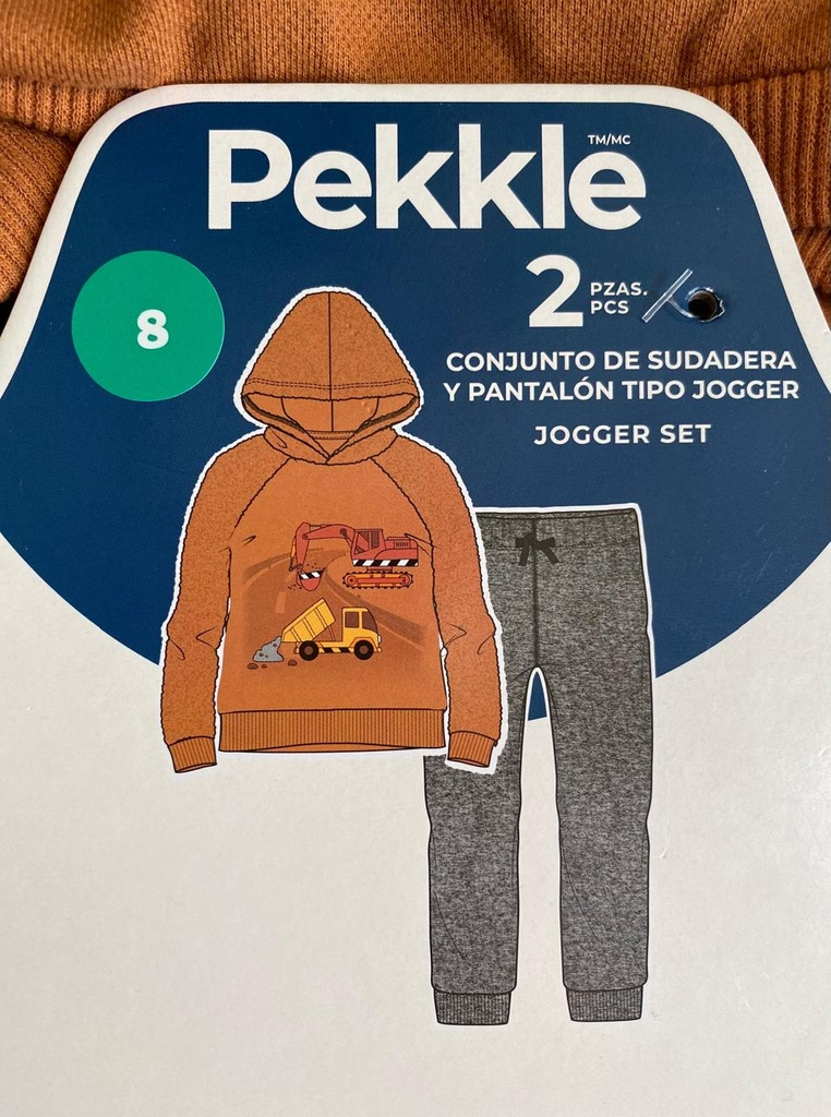 CONJUNTO DE SUDADERA Y PANTALÓN TIPO JOGGER (AZUL, 7, CONSTRUCTOR)