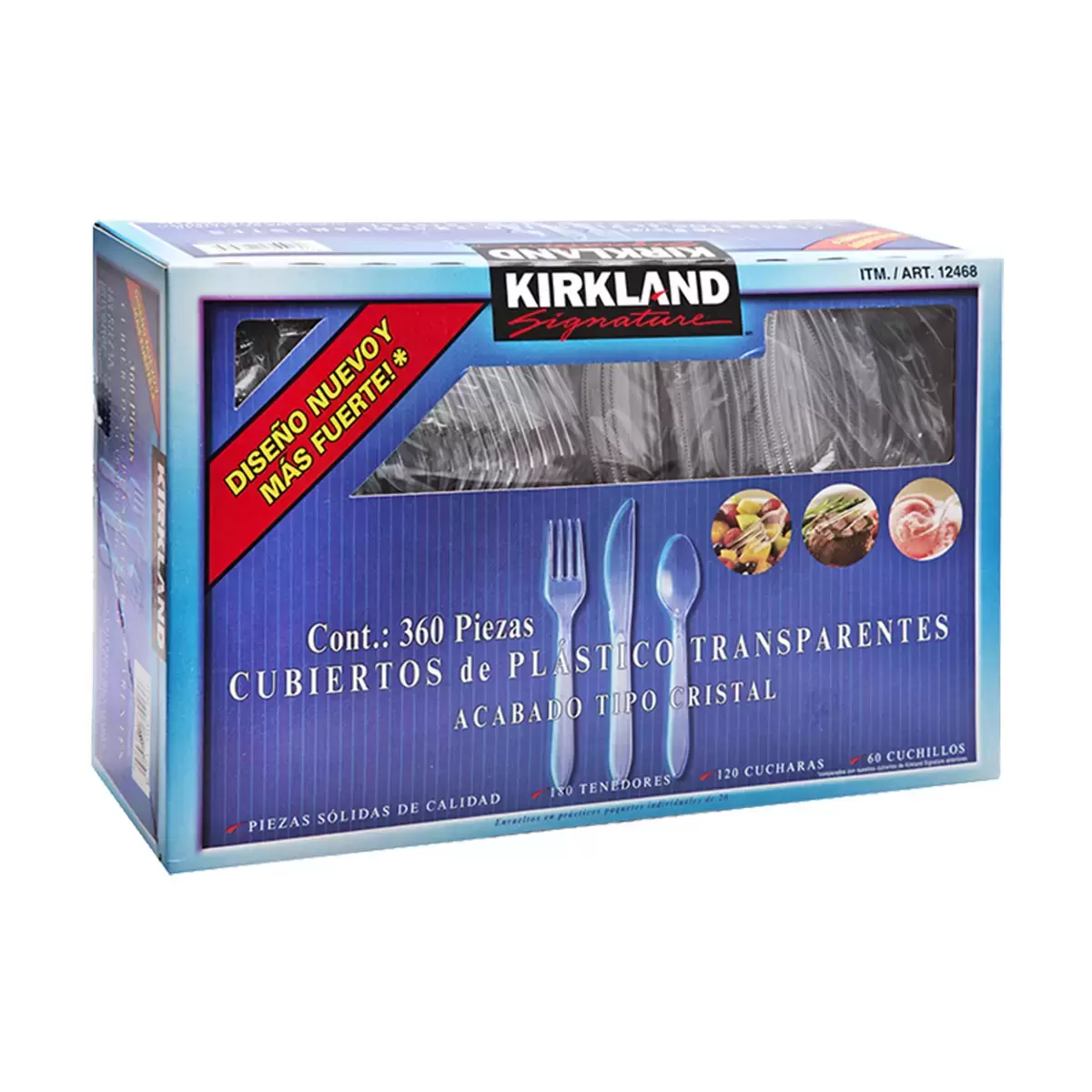 CUBIERTOS DE PLÁSTICO 360PZAS KIRKLAND SIGNATURE