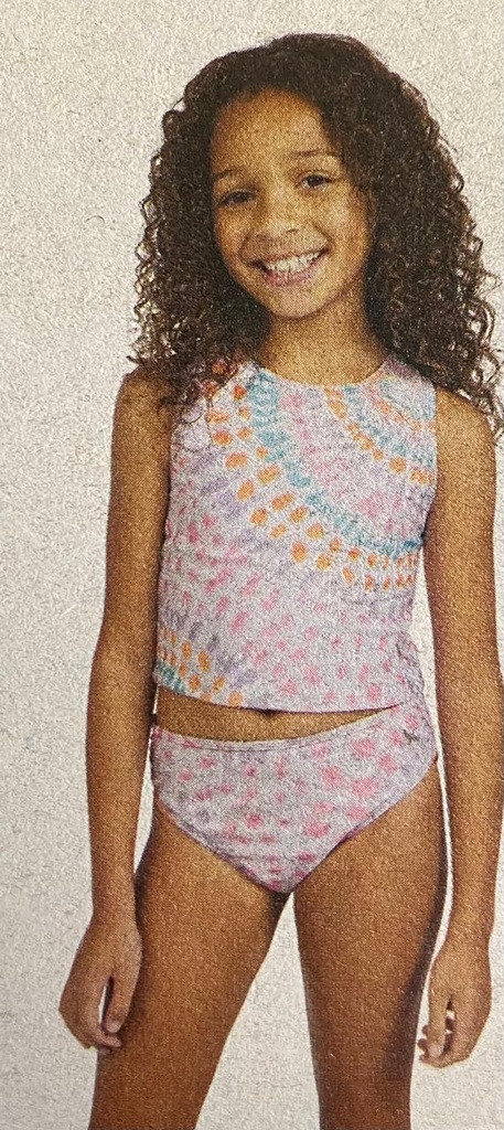 TRAJE DE BAÑO 2 PIEZAS PARA NIÑA (AQUA, 7/8)