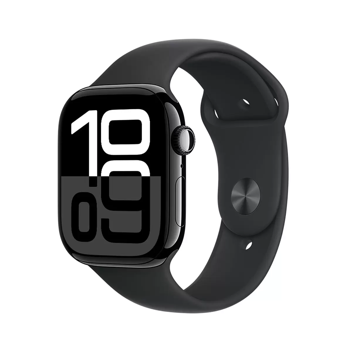 (GPS)ALUMINIO 46MM NEGRO CORREA NEGRA M/LAPPLEWATCHS10